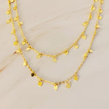 Collar largo mini corazones alrededor