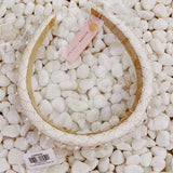 Bandeau matelassé en perles d'élégance