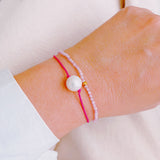 Véritable bracelet de rêve couleur perle, lot de 2