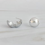 Pendientes de aro redondos sin costuras