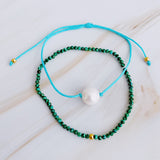 Véritable bracelet de rêve couleur perle, lot de 2