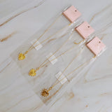 Collier coeur initial suspendu à clip