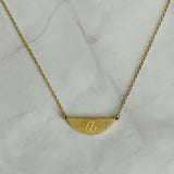 Hamilton Sphere Initial Necklace