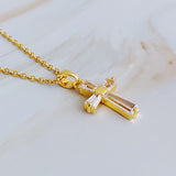 Mon cher collier croix de cristal