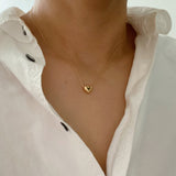 Collier coeur haricot d'amour
