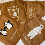 Ma collection de fourre-tout en toile Happy