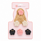 Ellison+Young Mini Polka Dot Hair Claw Clip Set of 6, Acrylic, Assorted Colors