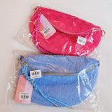 Embossed-Daisy-Blossom-Belt-Sling-Bag-in-package