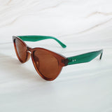 Emma-Chic-Sunglasses-Brown-Frame-And-Lens-Green-Legs-Side-View