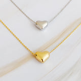 Collier coeur haricot d'amour
