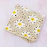 Bandana au crochet marguerite rétro
