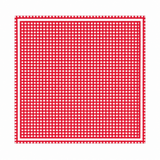 Red and white checkered pattern on a white background