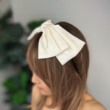 Bandeau couronne avec nœud en satin
