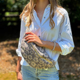 Vintage Floral Sling Bag – Adjustable Crossbody with Wide Strap for All-Day Comfort