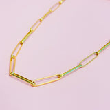 Collar de cadena con eslabones de clip perfecto