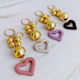 Llavero con adorno de corazón Glam de It Girl