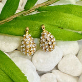 Pendientes de aro con clase de punto brillante