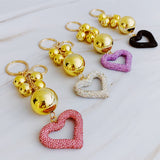 Llavero con adorno de corazón Glam de It Girl