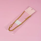 Collar de cadena de lujo dorado