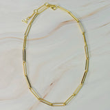 Collar de cadena con eslabones de clip perfecto