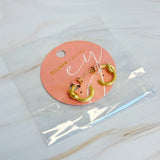 Pendientes De Aro Mini Con Textura Y Nudo