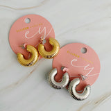 Boucles d'oreilles créoles pour tout le corps en plis