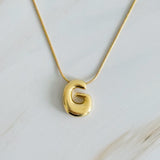 Collier initial lettre ballon