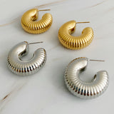 Boucles d'oreilles créoles pour tout le corps en plis