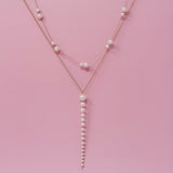 Lovely Lady Dainty Pearl Necklace