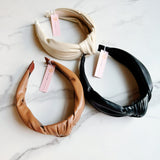Bandeau mieux noué en cuir
