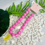 Collier de boules de couleur, fruits sucrés, joli collier