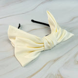 Bandeau couronne avec nœud en satin