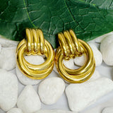 Pendientes Aldaba Dorada