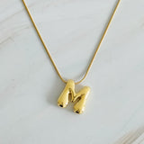 Collier initial lettre ballon