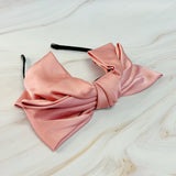 Bandeau couronne avec nœud en satin
