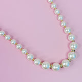 Collar de perlas glamurosas graduadas