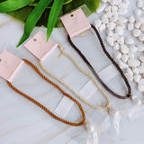 Collier de perles baroques en corde de satin