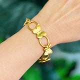 Pulsera vintage con eslabones de mariposa