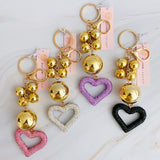 Llavero con adorno de corazón Glam de It Girl