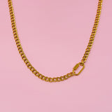 Collar de cadena de lujo dorado