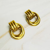 Pendientes Aldaba Dorada