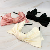 Bandeau couronne avec nœud en satin