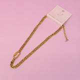 Collar de cadena de lujo dorado