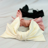 Bandeau couronne avec nœud en satin