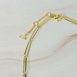 Collar de cadena con eslabones de clip perfecto