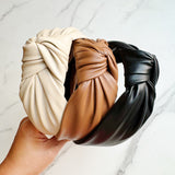 Bandeau mieux noué en cuir