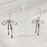 Stylist Bow Drop Earrings