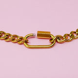 Collar de cadena de lujo dorado