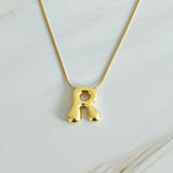 Collier initial lettre ballon