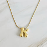 Collier initial lettre ballon